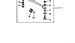 Steering Guide Attachment для лодочного мотора YAMAHA 50ETLJ1986 г. 