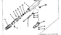 Manual Steering System for лодочного мотора YAMAHA 40LN1984 year 