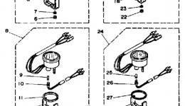 Optional Parts Gauges & Component Parts 2 для лодочного мотора YAMAHA 50TLHP1991 г. 