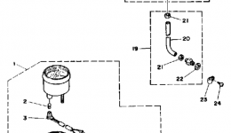 Optional Parts Gauges & Component Parts 1 для лодочного мотора YAMAHA 50TLHP1991 г. 