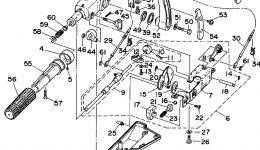 Steering for лодочного мотора YAMAHA F50TLHT1995 year 