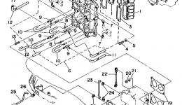 Intake для лодочного мотора YAMAHA B115TLRW1998 г. 
