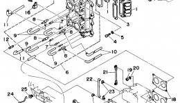 Intake для лодочного мотора YAMAHA C115TLRS1994 г. 