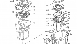 Upper Casing для лодочного мотора YAMAHA LF200TXR (0406) 60L-1008346~10108642006 г. 