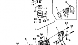 Intake Carburetor для лодочного мотора YAMAHA 15ELG1988 г. 