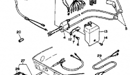 Electric Parts для лодочного мотора YAMAHA FT9.9ELF1989 г. 
