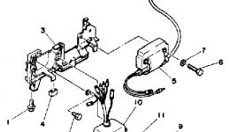 Electric Parts for лодочного мотора YAMAHA 4LD1990 year 