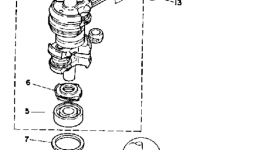 Crank Piston для лодочного мотора YAMAHA 25LF1989 г. 
