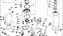 Power Trim Tilt Assy для лодочного мотора YAMAHA 200ETLH-JD (200ETXH)1987 г. 