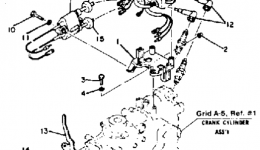 Electric Parts для лодочного мотора YAMAHA 9_9_15SH_LH_ESH_ELH (9.9LH)1987 г. 