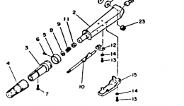 Steering для лодочного мотора YAMAHA 40MLHR1993 г. 