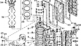 Cylinder Crankcase for лодочного мотора YAMAHA 150TXRP1991 year 