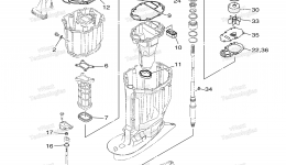 Repair Kit 2 для лодочного мотора YAMAHA F300BETX (0116)2006 г. 