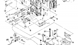 Intake для лодочного мотора YAMAHA 115ETLD_JD (130ETXDA)1990 г. 