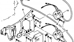 Electric Parts для лодочного мотора YAMAHA 25MLHR1993 г. 