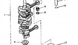 Crank Piston для лодочного мотора YAMAHA 40ESN1984 г. 