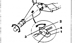 Steering Friction для лодочного мотора YAMAHA 50ETSN1984 г. 