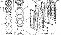 Cylinder Crankcase 2 для лодочного мотора YAMAHA 225TLRR1993 г. 