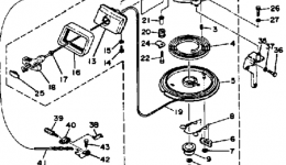 Manual Starter for лодочного мотора YAMAHA 40ELK1985 year 