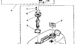 Fuel System 2 для лодочного мотора YAMAHA P150TLRP1991 г. 