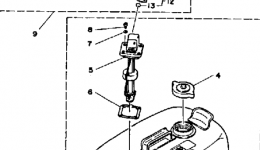Топливный бак для лодочного мотора YAMAHA 115ETLHJD (115ETXH)1987 г. 
