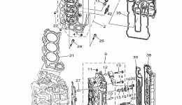 Cylinder Crankcase 2 для лодочного мотора YAMAHA LF225TXRA2002 г. 