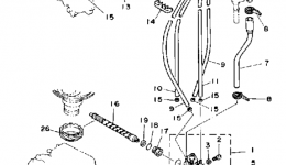Масляный насос для лодочного мотора YAMAHA 115ETLD_JD (115ETLD-JD)1990 г. 