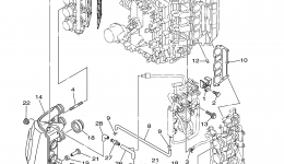 Intake для лодочного мотора YAMAHA F225TXRB2003 г. 