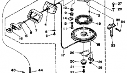 Manual Starter for лодочного мотора YAMAHA 40SF-JD1989 year 