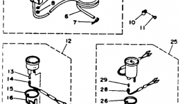 Optional Parts Gauges & Component Parts 2 для лодочного мотора YAMAHA L250TXRR1993 г. 