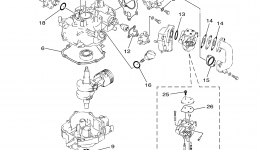 Repair Kit 1 для лодочного мотора YAMAHA F4MLH (0406) 68D-1051455~10651442006 г. 