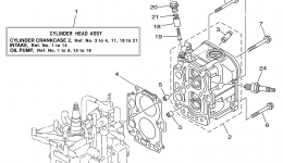 Cylinder Crankcase 2 для лодочного мотора YAMAHA T8PLH (0405) 60S-1006138~102687 T8PXH_PLR_PXR_ELH_EXH 60S-100612006 г. 