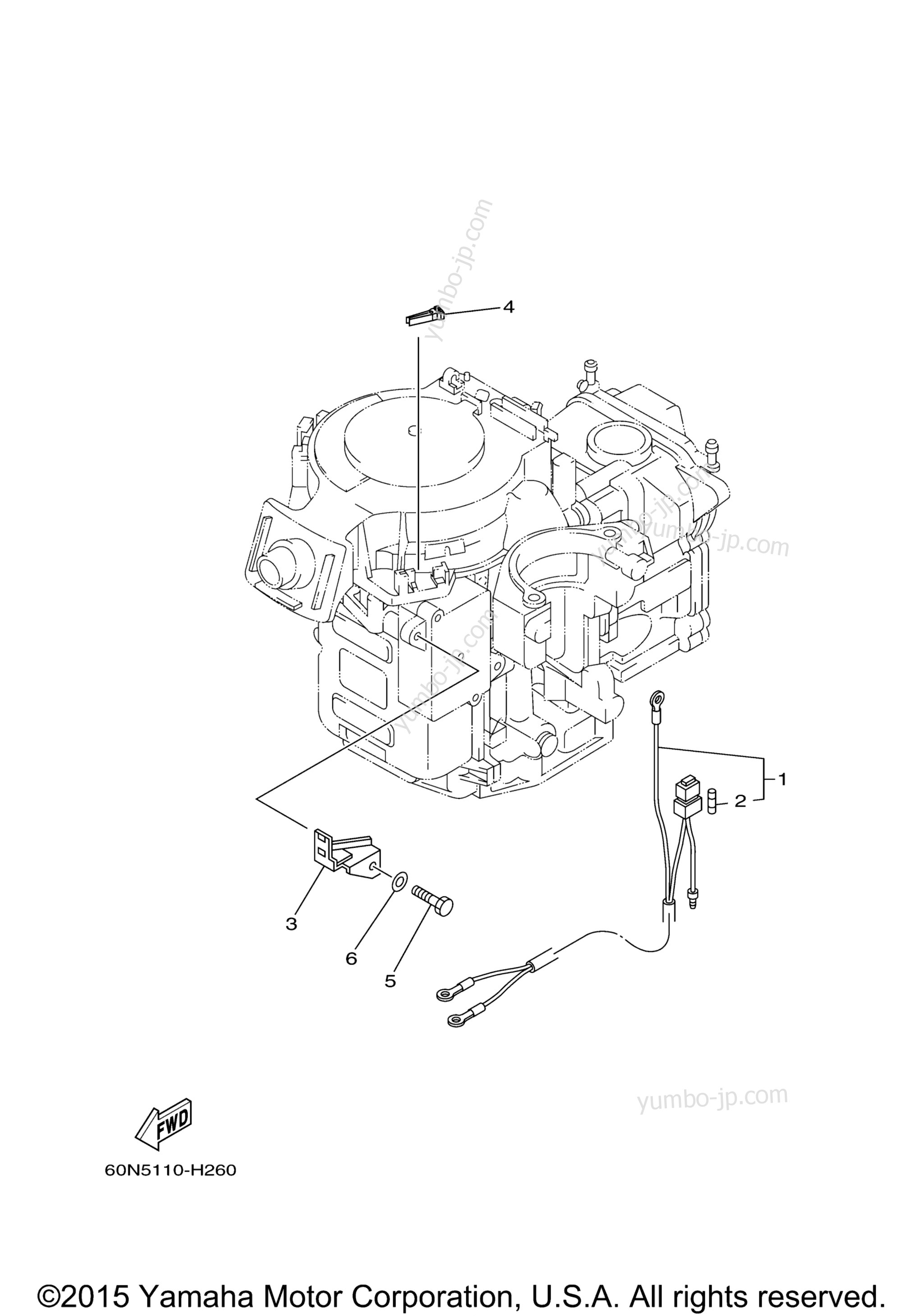 Optional Parts 2 для лодочных моторов YAMAHA F8LMHA (0314) 2006 г.