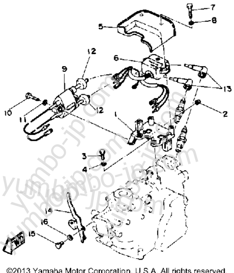 Electric Parts для лодочных моторов YAMAHA 15SF 1989 г.