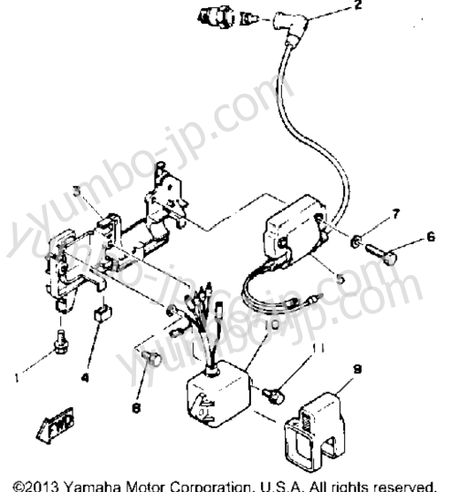 Electric Parts для лодочных моторов YAMAHA 4MLHR 1993 г.