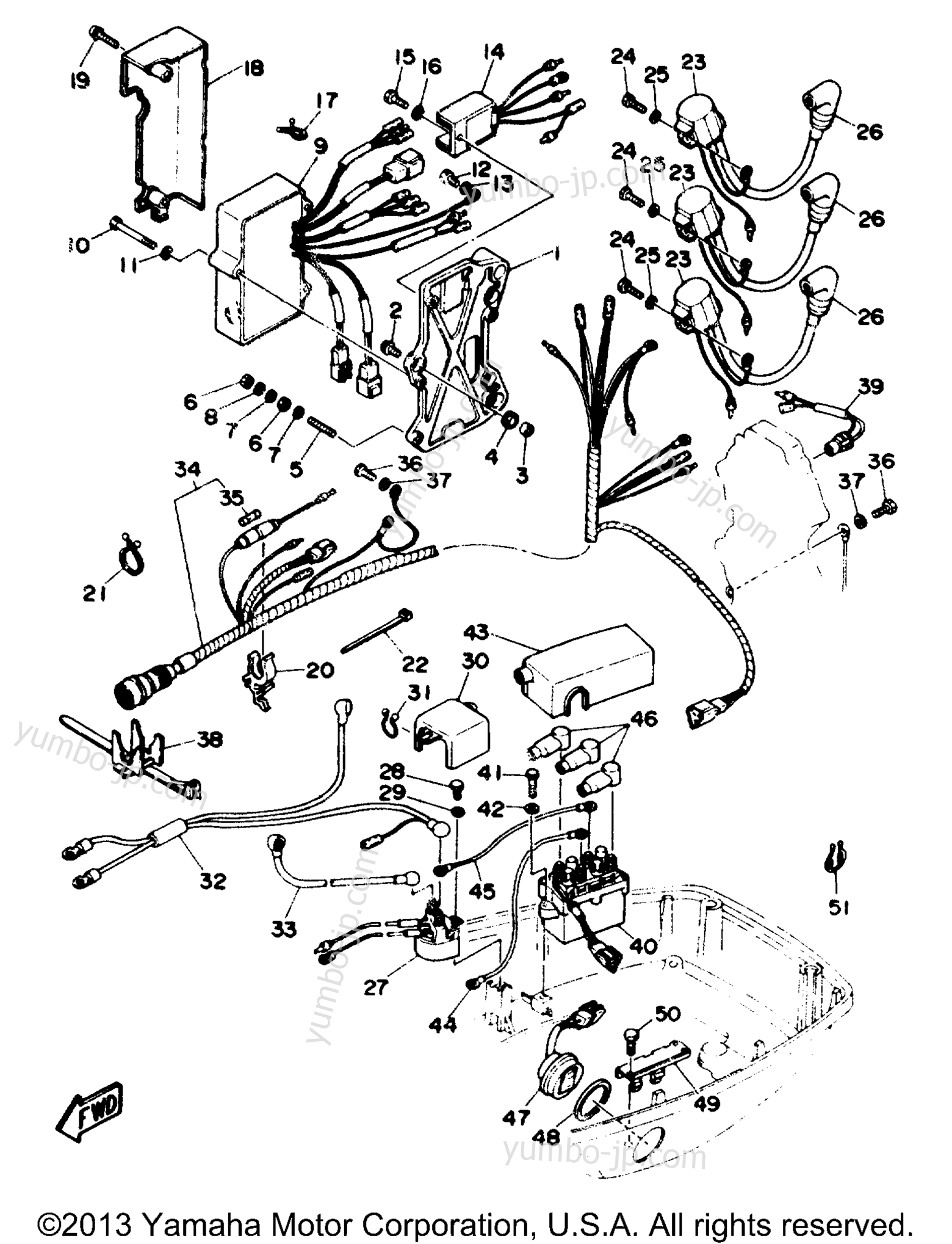 Electric Parts 1 для лодочных моторов YAMAHA P60TLHR 1993 г.