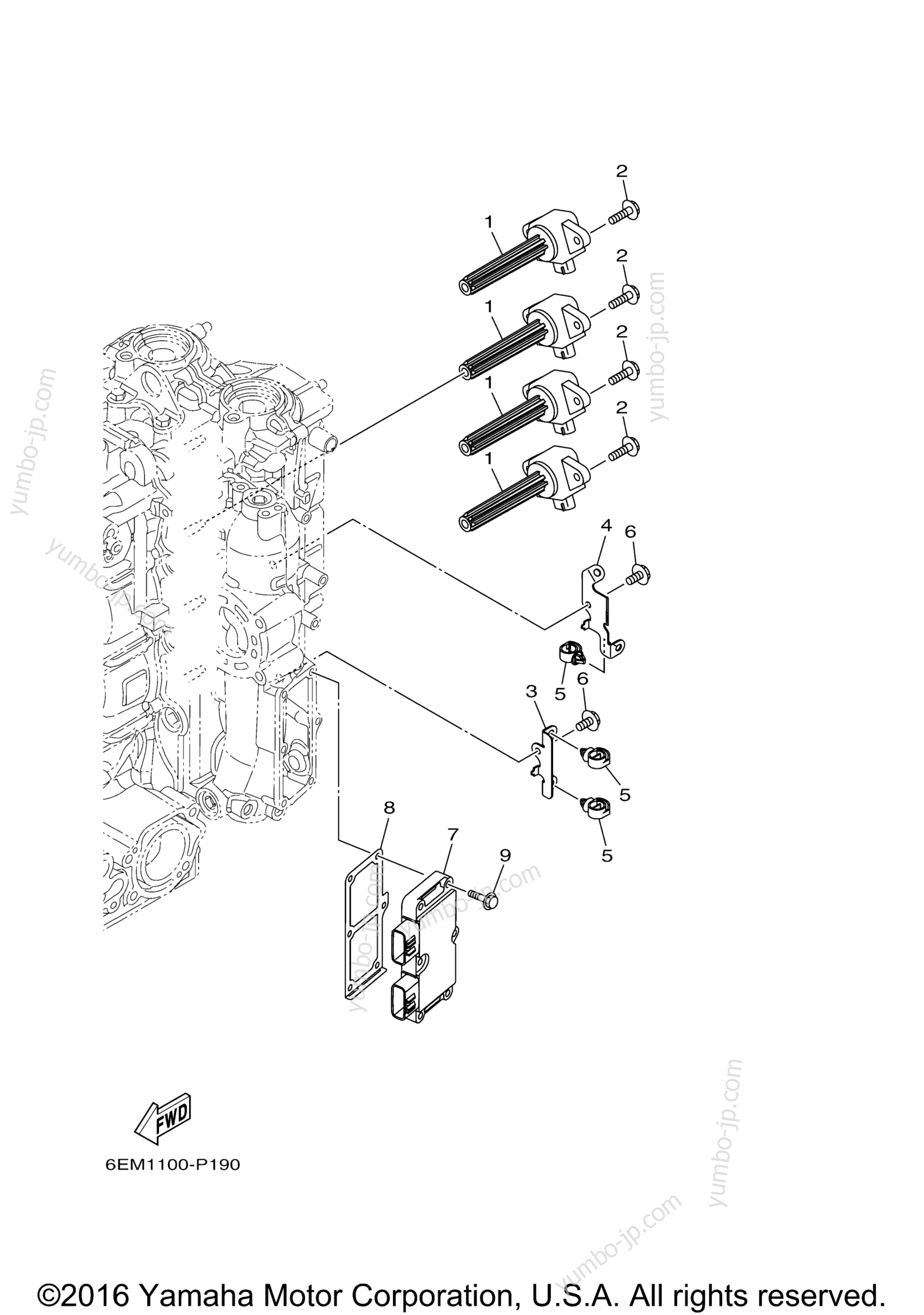 Electrical 4 для лодочных моторов YAMAHA VF115LA (0116) 2006 г.