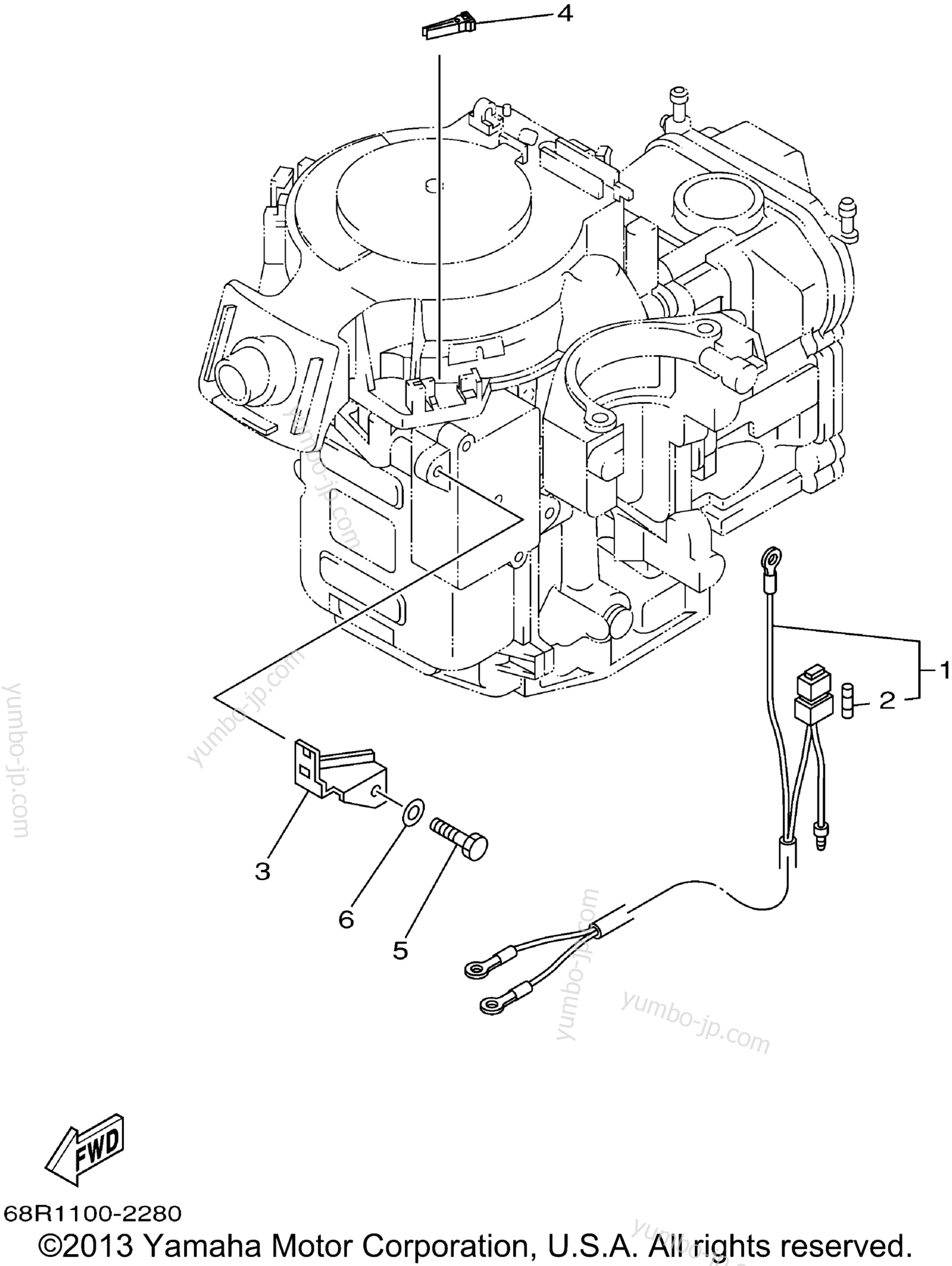Optional Parts 2 for outboards YAMAHA F6MSHA 2002 year