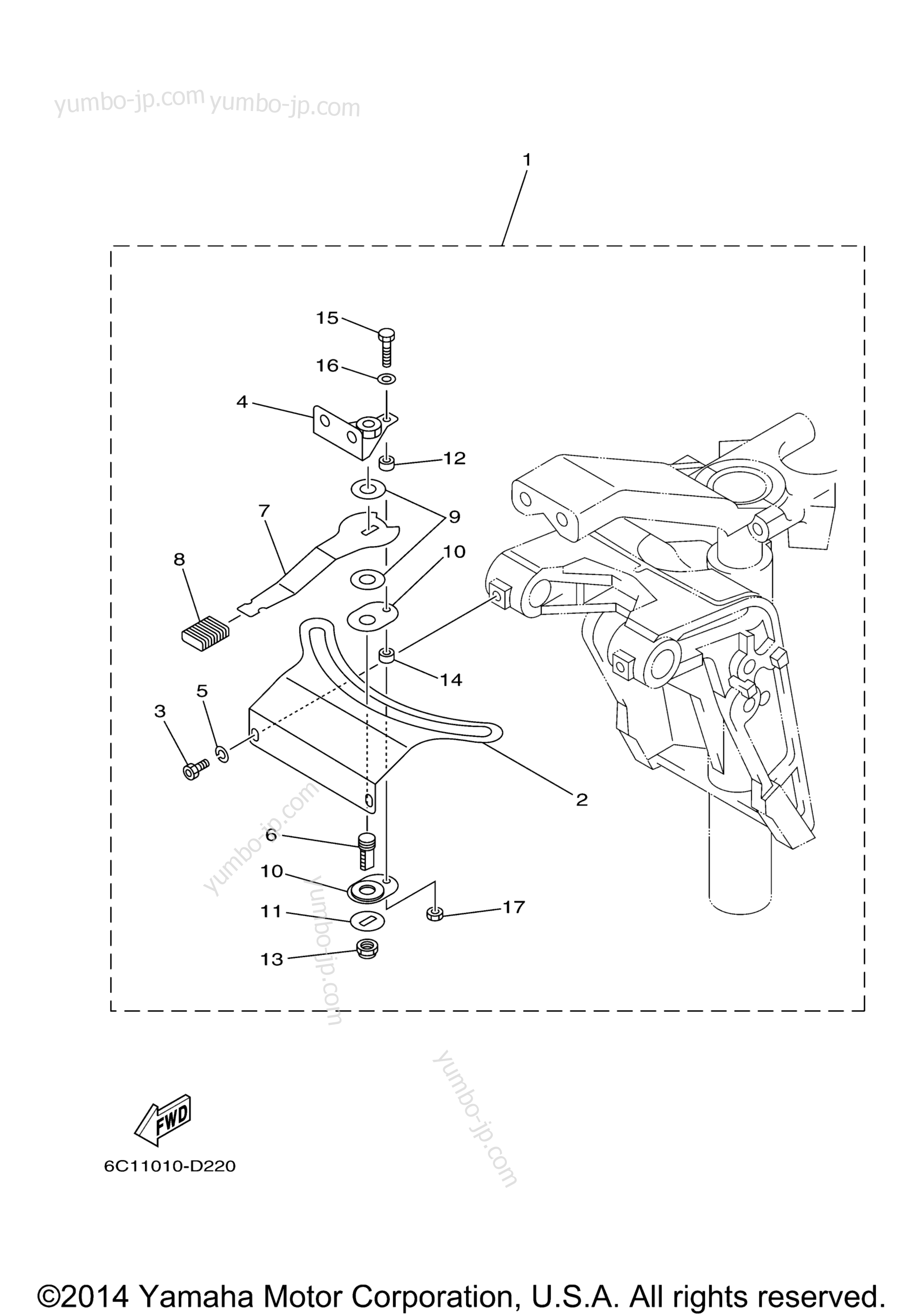 Optional Parts 4 for outboards YAMAHA F70LA (0410) 2006 year