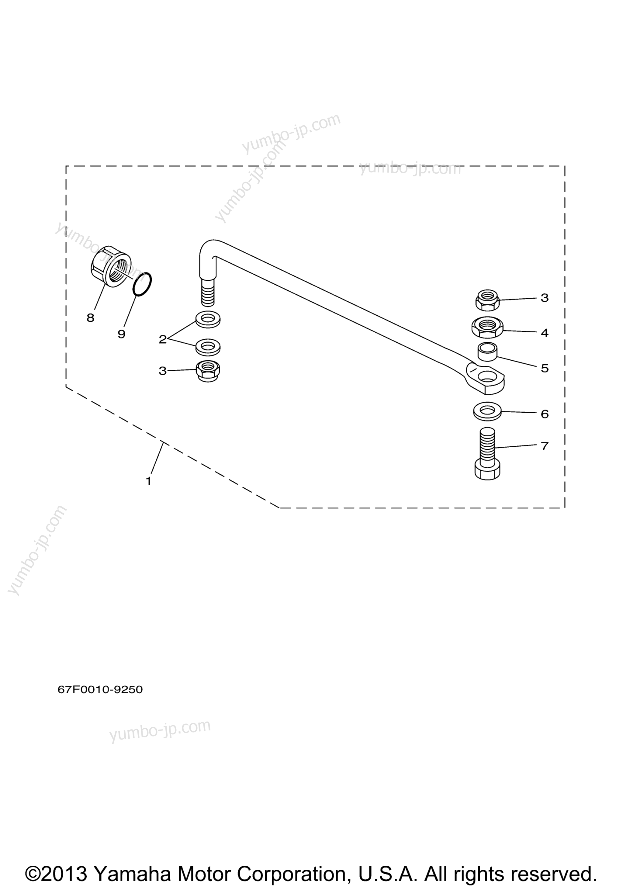 Steering Guide для лодочных моторов YAMAHA F75TLR_041 (0411) 2006 г.