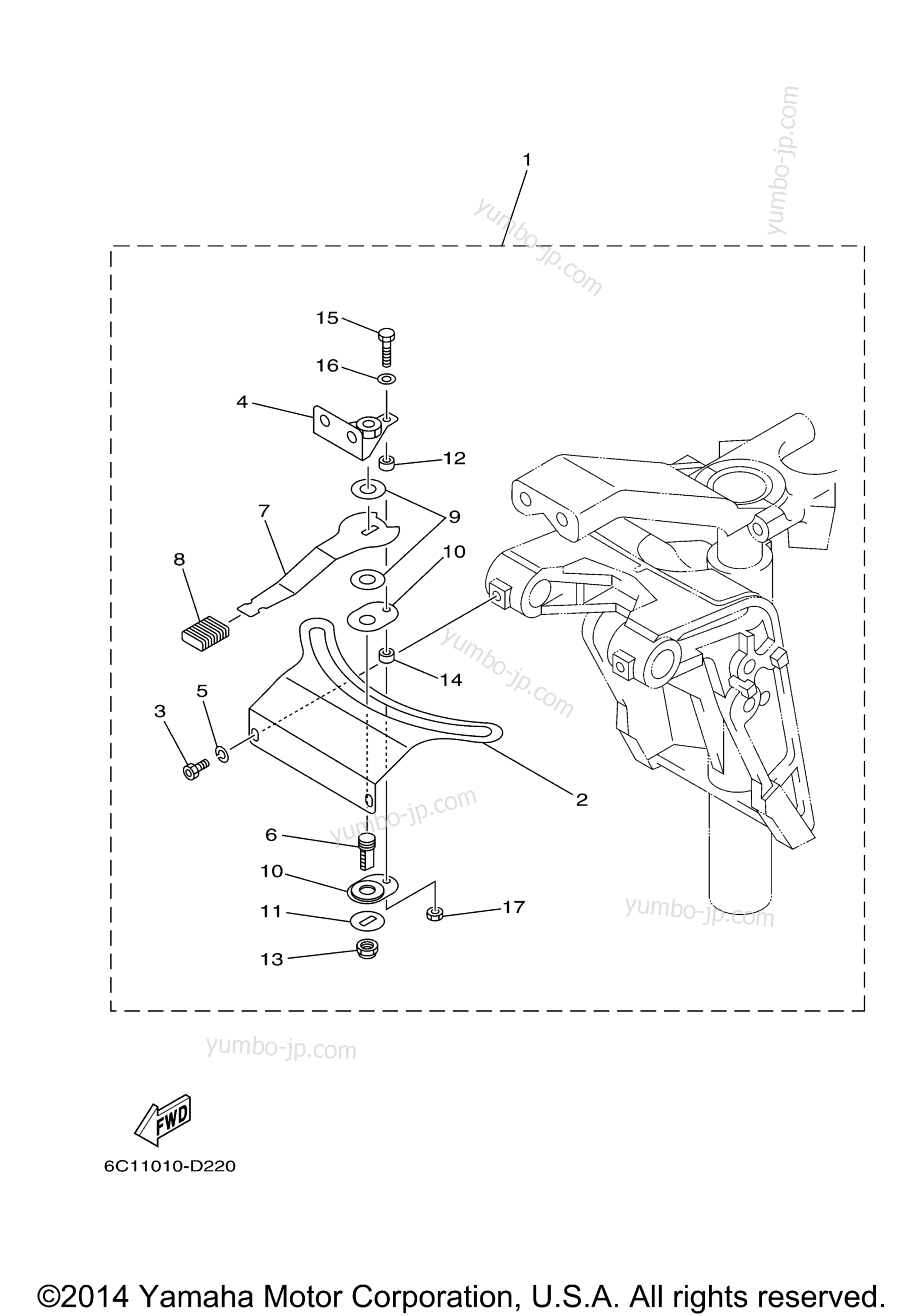 Optional Parts 4 for outboards YAMAHA F70LA (0310) 2006 year