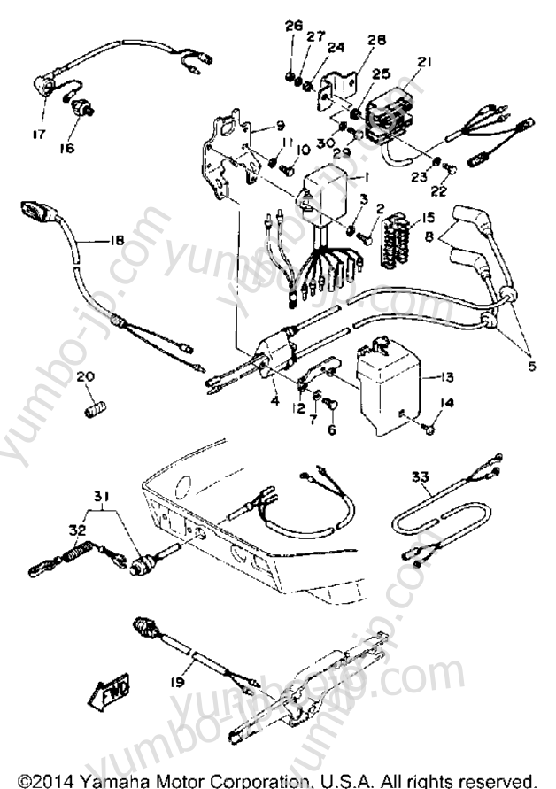 Electric Parts для лодочных моторов YAMAHA T9.9EXRP 1991 г.