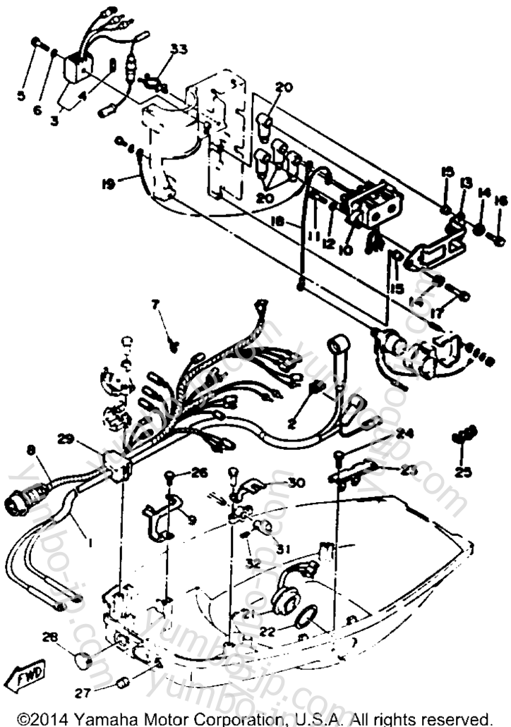 Electric Parts 2 для лодочных моторов YAMAHA P50TLRR 1993 г.
