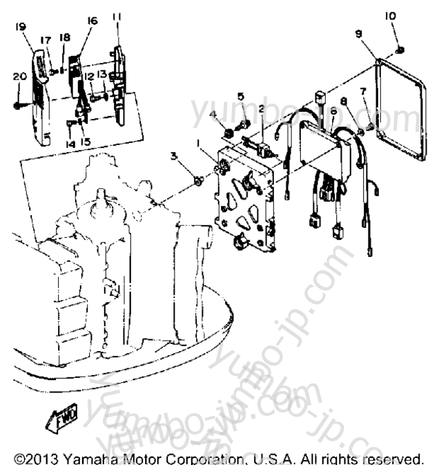 Electric Parts 1 для лодочных моторов YAMAHA 200TLRP 1991 г.