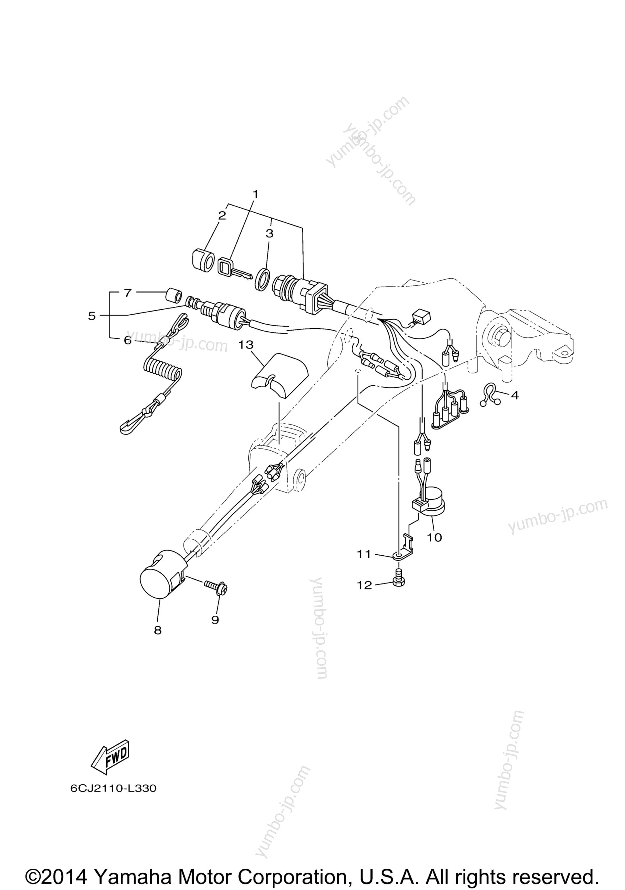 Optional Parts 2 for outboards YAMAHA F70LA_0112 (0112) 2006 year