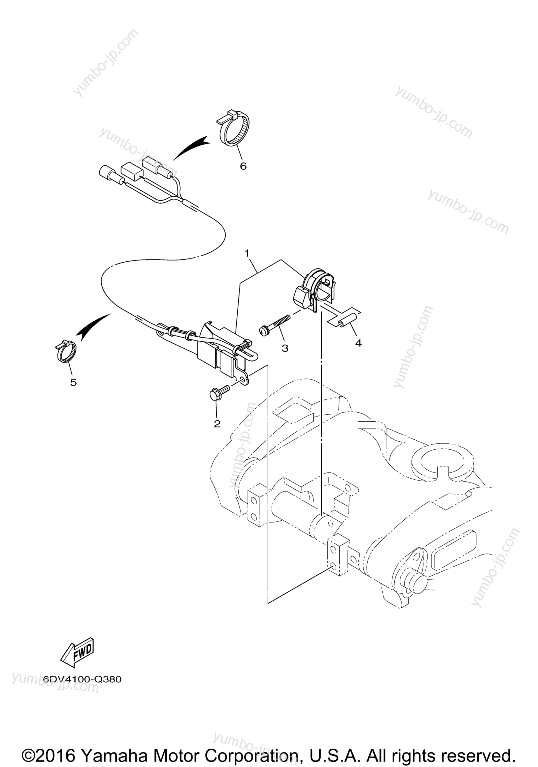 Optional Parts 2 for outboards YAMAHA LF200XCA (0116) 2006 year