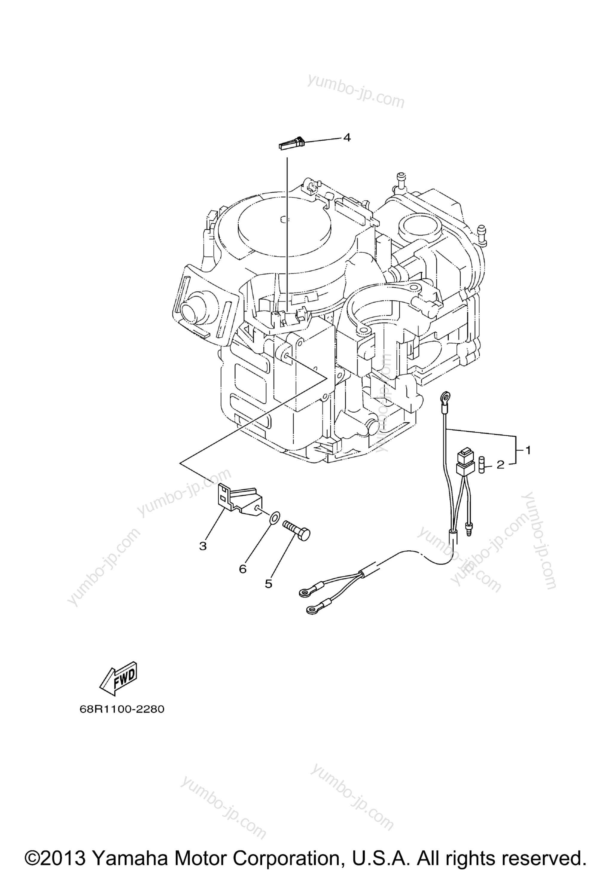 Optional Parts 2 для лодочных моторов YAMAHA F6MLH (0406) 60N-1005231~1008335 F8MSH_MLH 60R-1008881~1015180 2006 г.