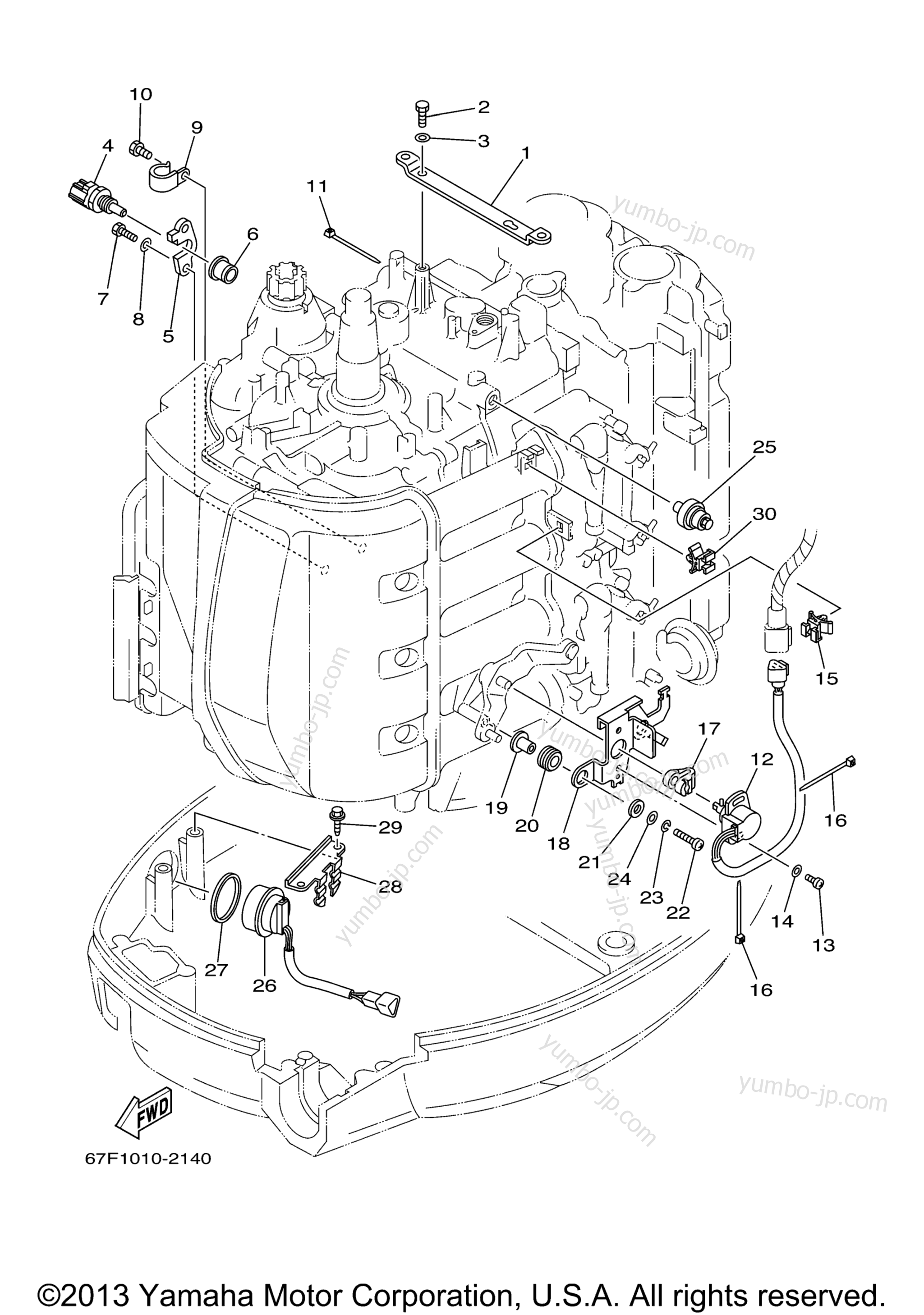 Electrical 3 для лодочных моторов YAMAHA F75TLRB 2003 г.