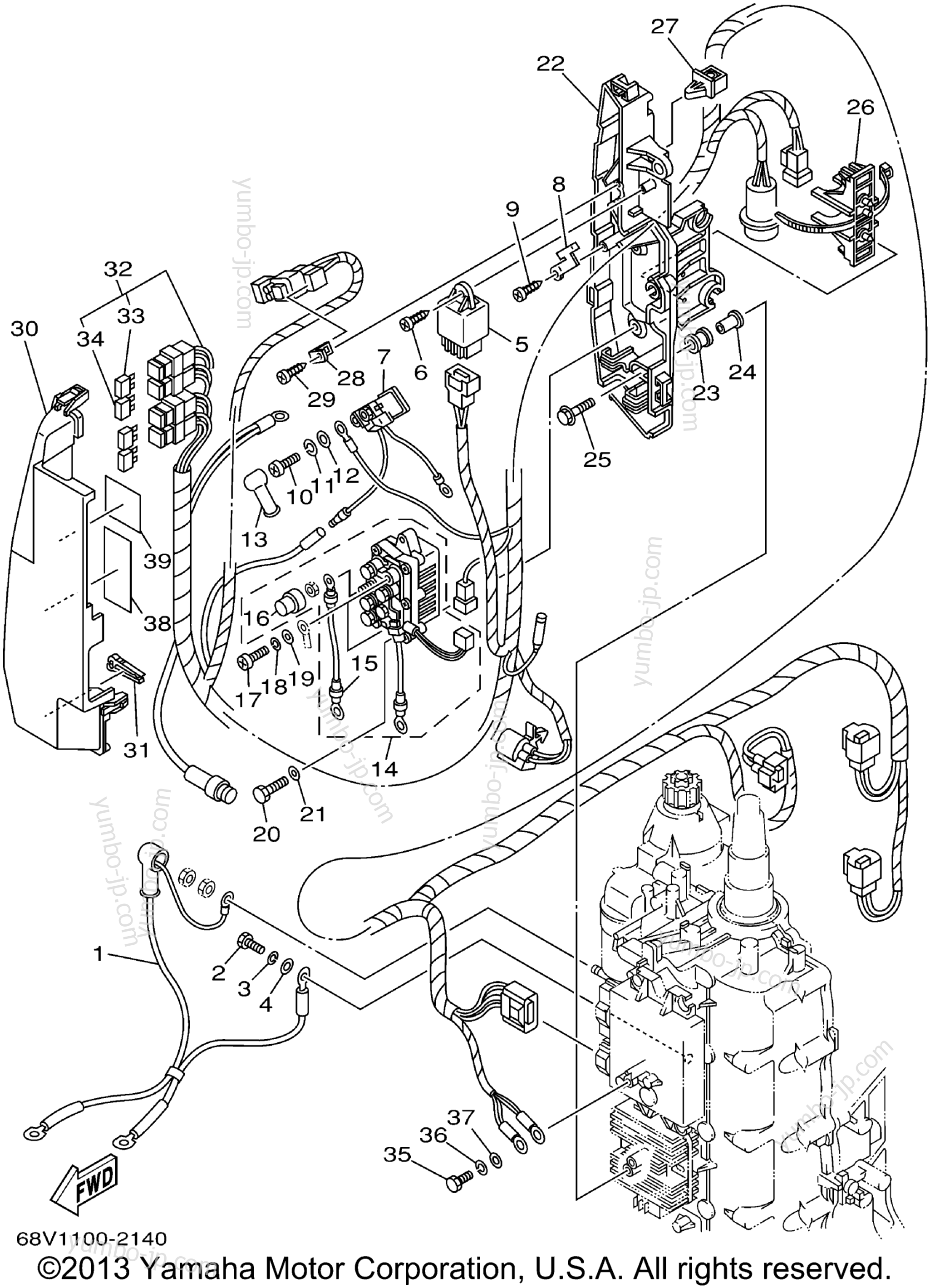 Electrical 2 для лодочных моторов YAMAHA F115TJRA 2002 г.