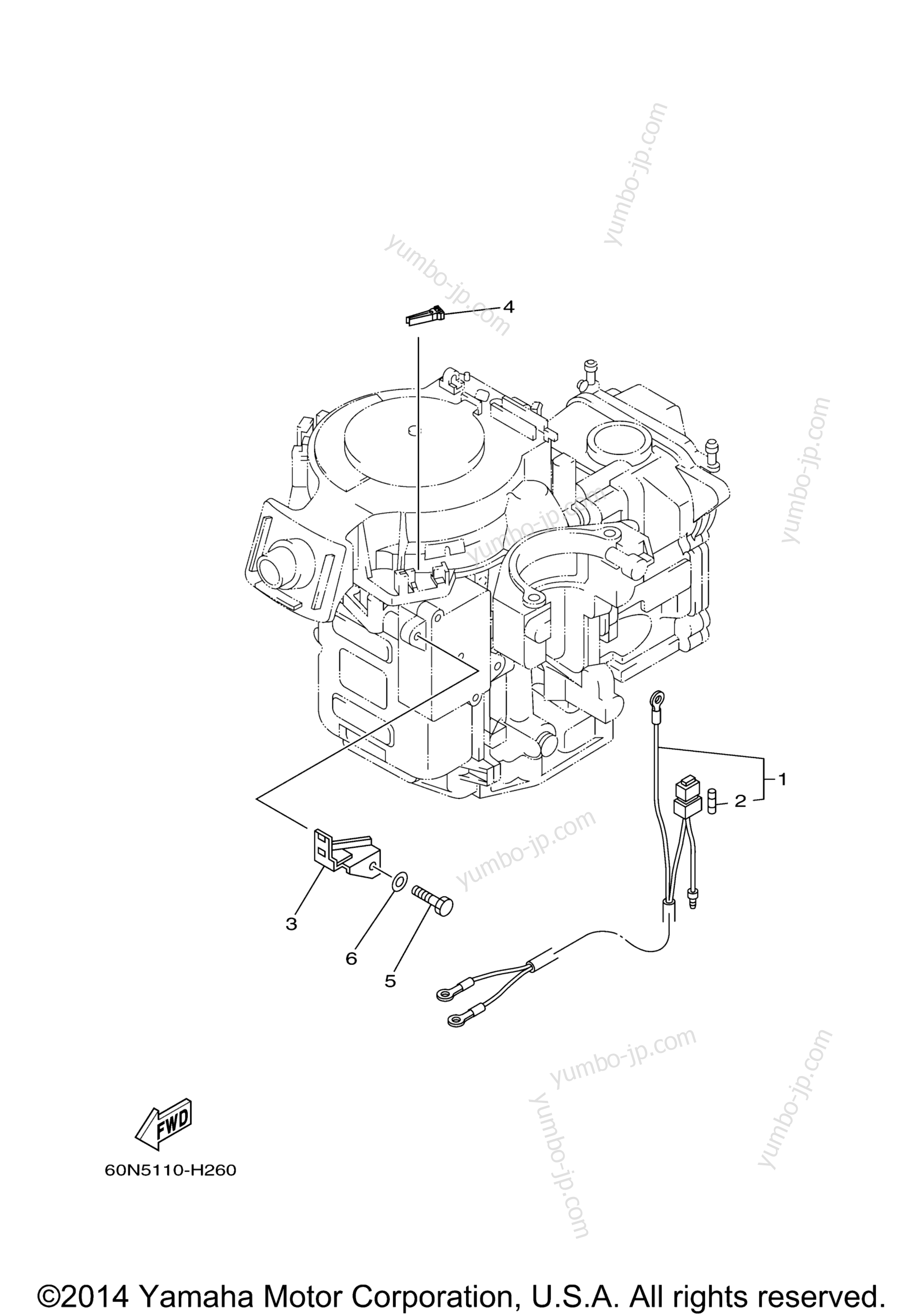 Optional Parts 2 для лодочных моторов YAMAHA F8SMHA_031 (0312) 2006 г.